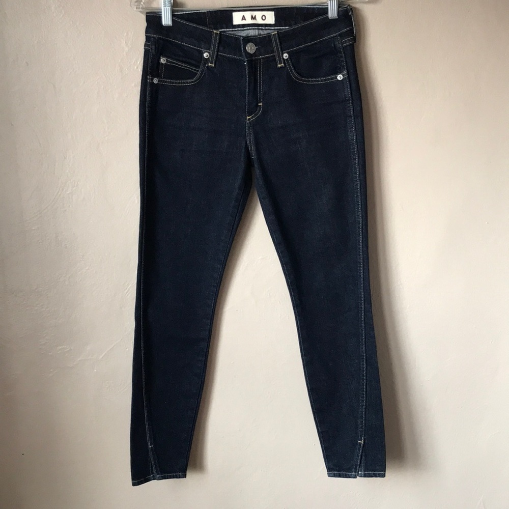 AMO Twist Soft Raw Skinny Jeans Size 25